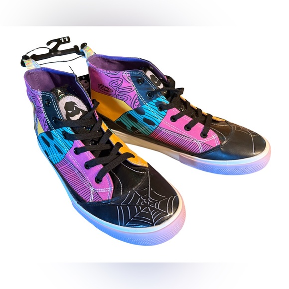 Disney NWT Nightmare Before Christmas Canvas Ankle High Top Sneakers (SH023) - Picture 3 of 8